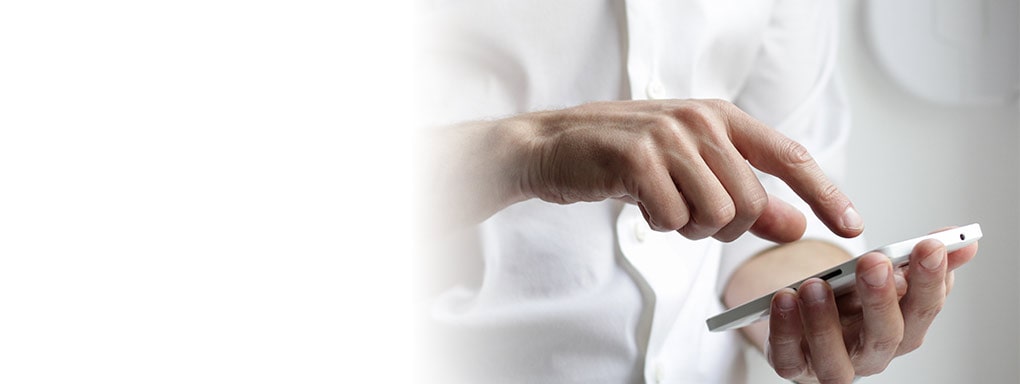 mobile phone on hand