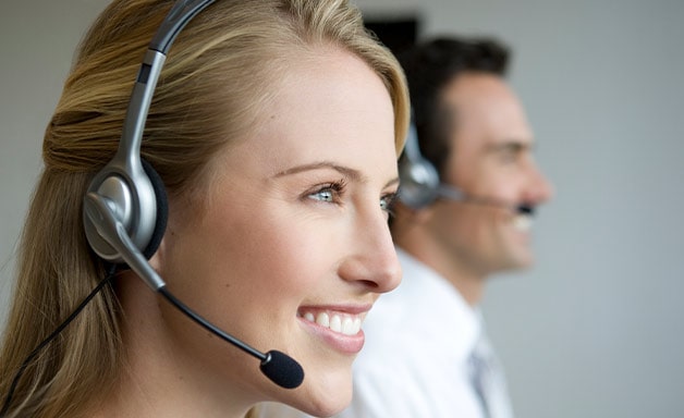 contact woman call centre blonde
