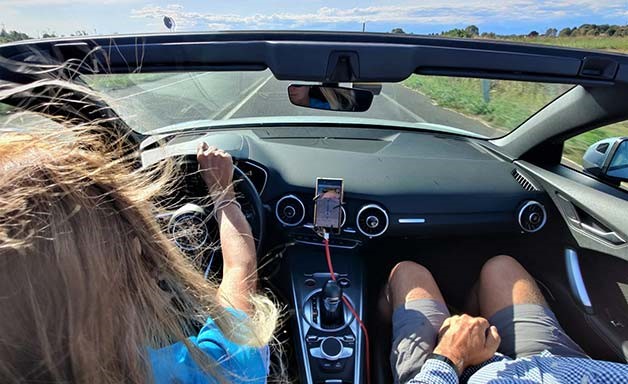 driving car on the right