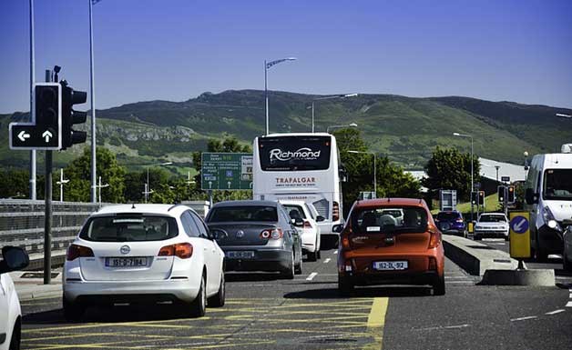 car traffic in Ireland