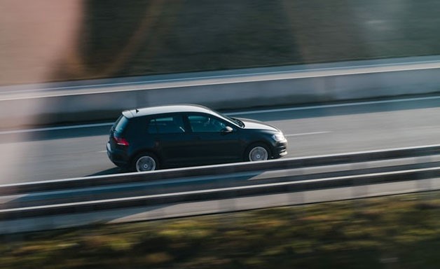 car on motorway