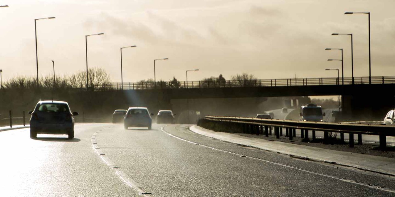  car driving on road