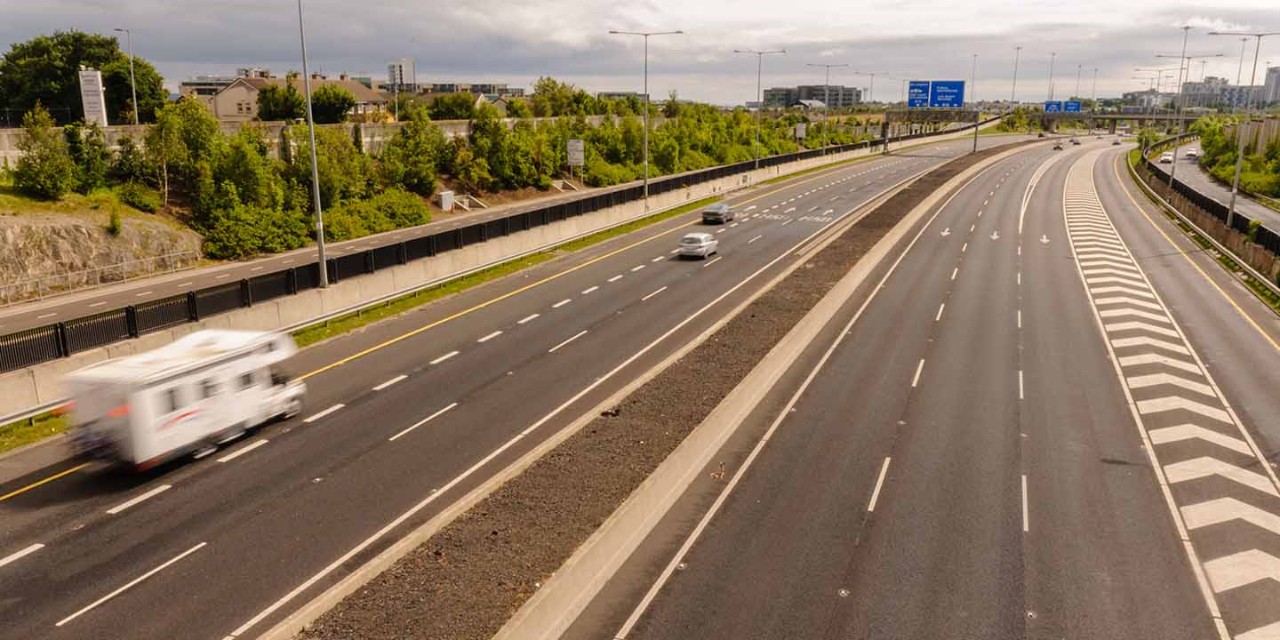cars on motorway