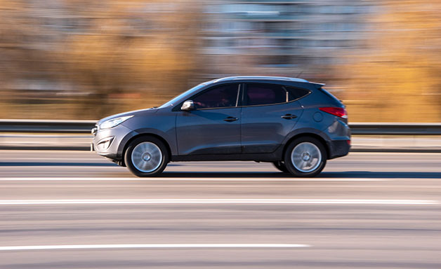 car moving on the street